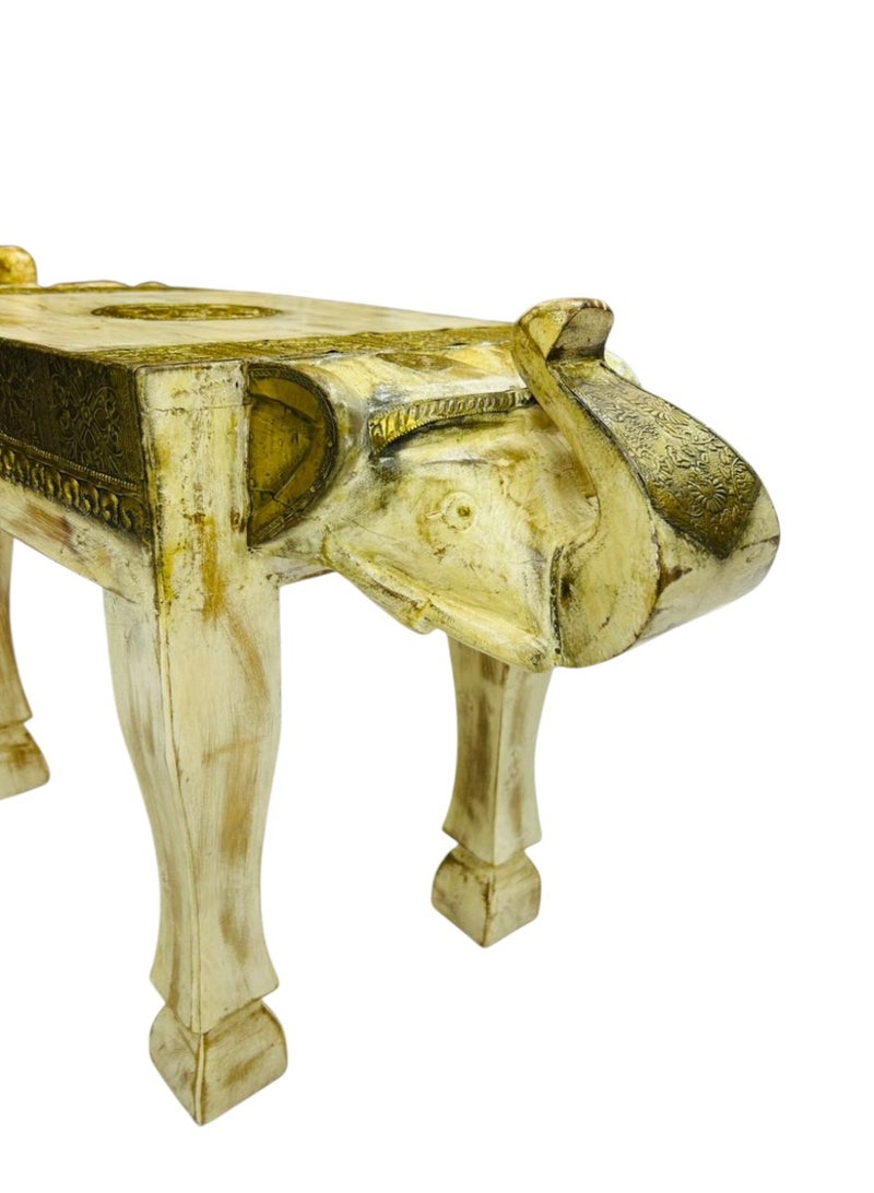 Regium Craft handmade solid wood & Brass banch ,stool & cofee table ,Orignal solid wood . - Image 4